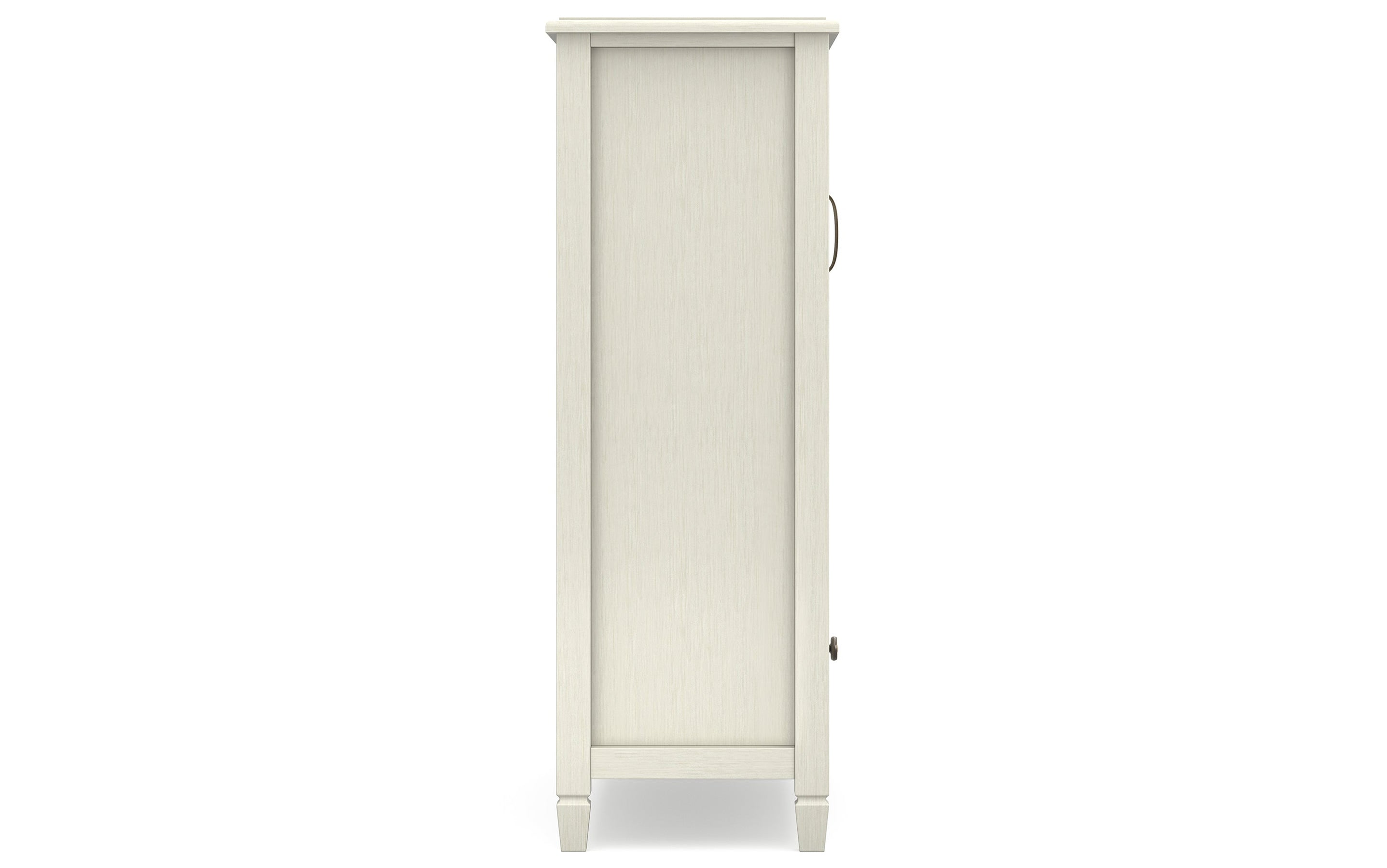 Antique White Solid Wood - Pine | Connaught Tall Storage Cabinet