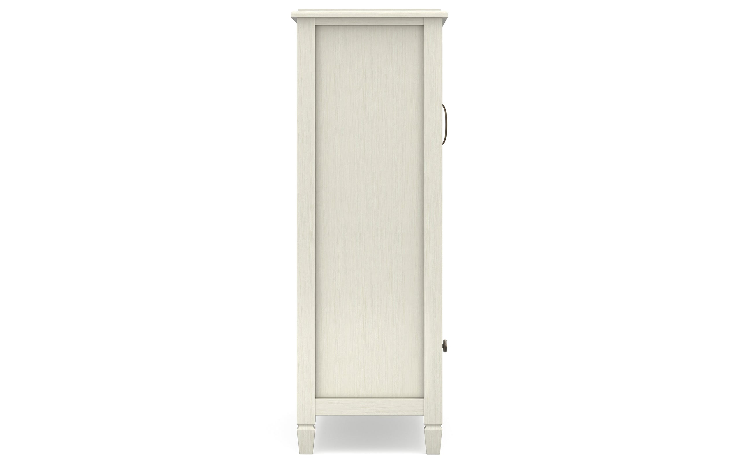 Antique White Solid Wood - Pine | Connaught Tall Storage Cabinet