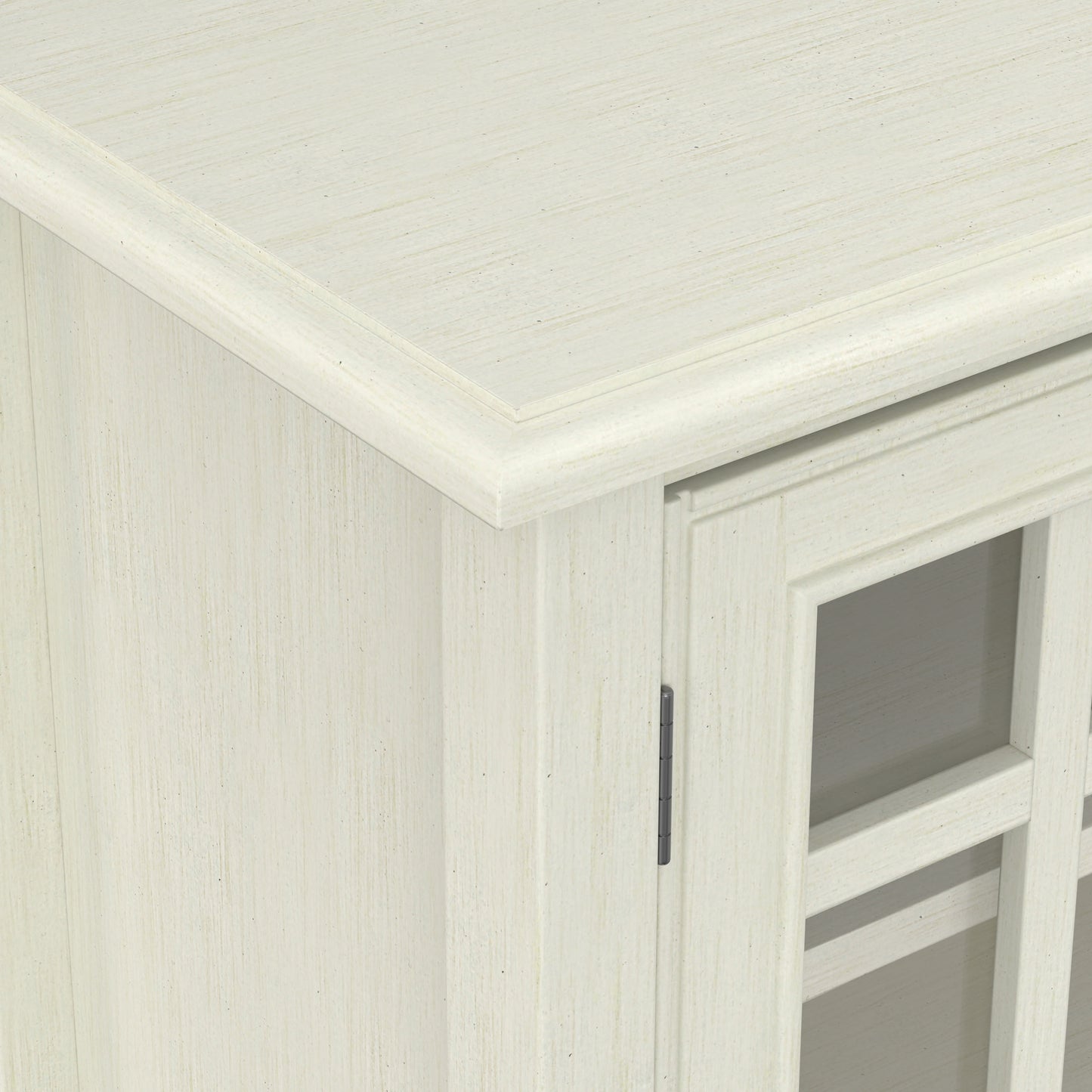 Antique White Solid Wood - Pine | Connaught Tall Storage Cabinet