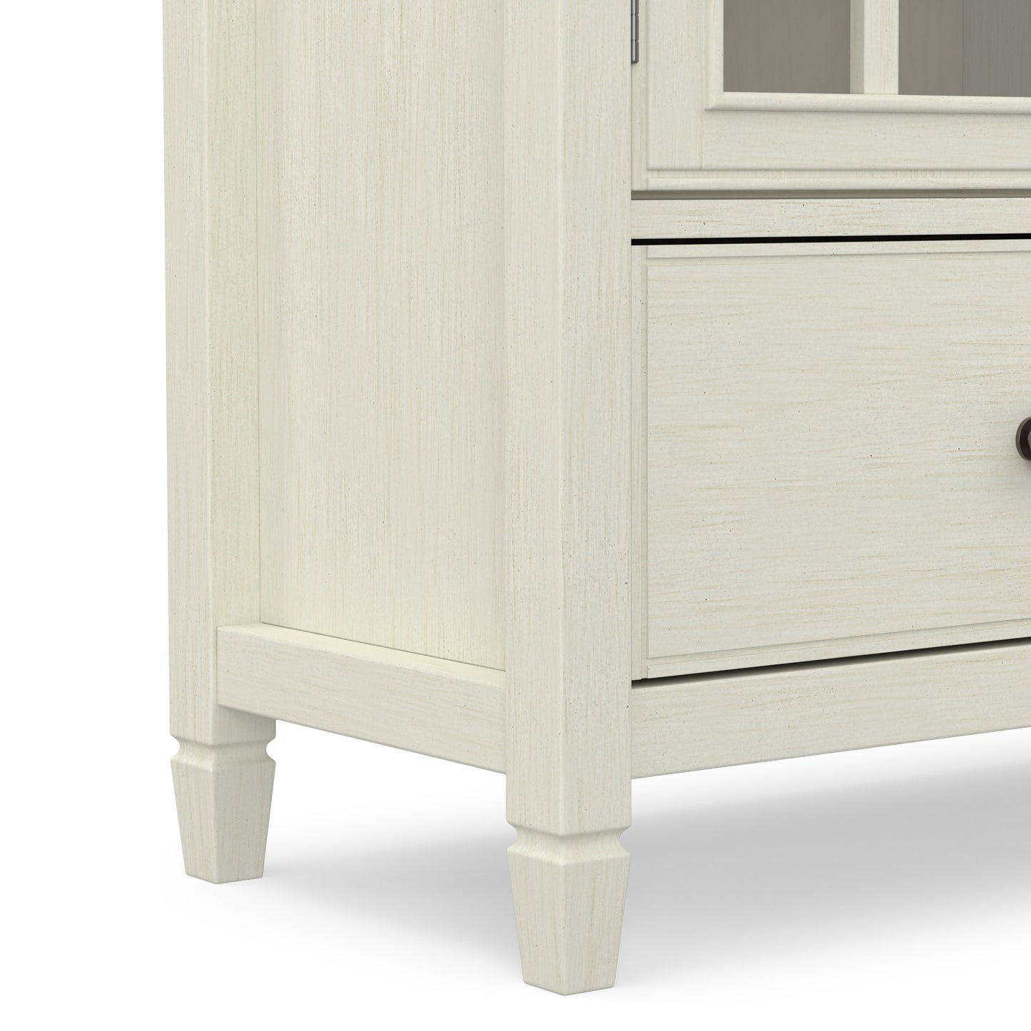 Antique White Solid Wood - Pine | Connaught Tall Storage Cabinet