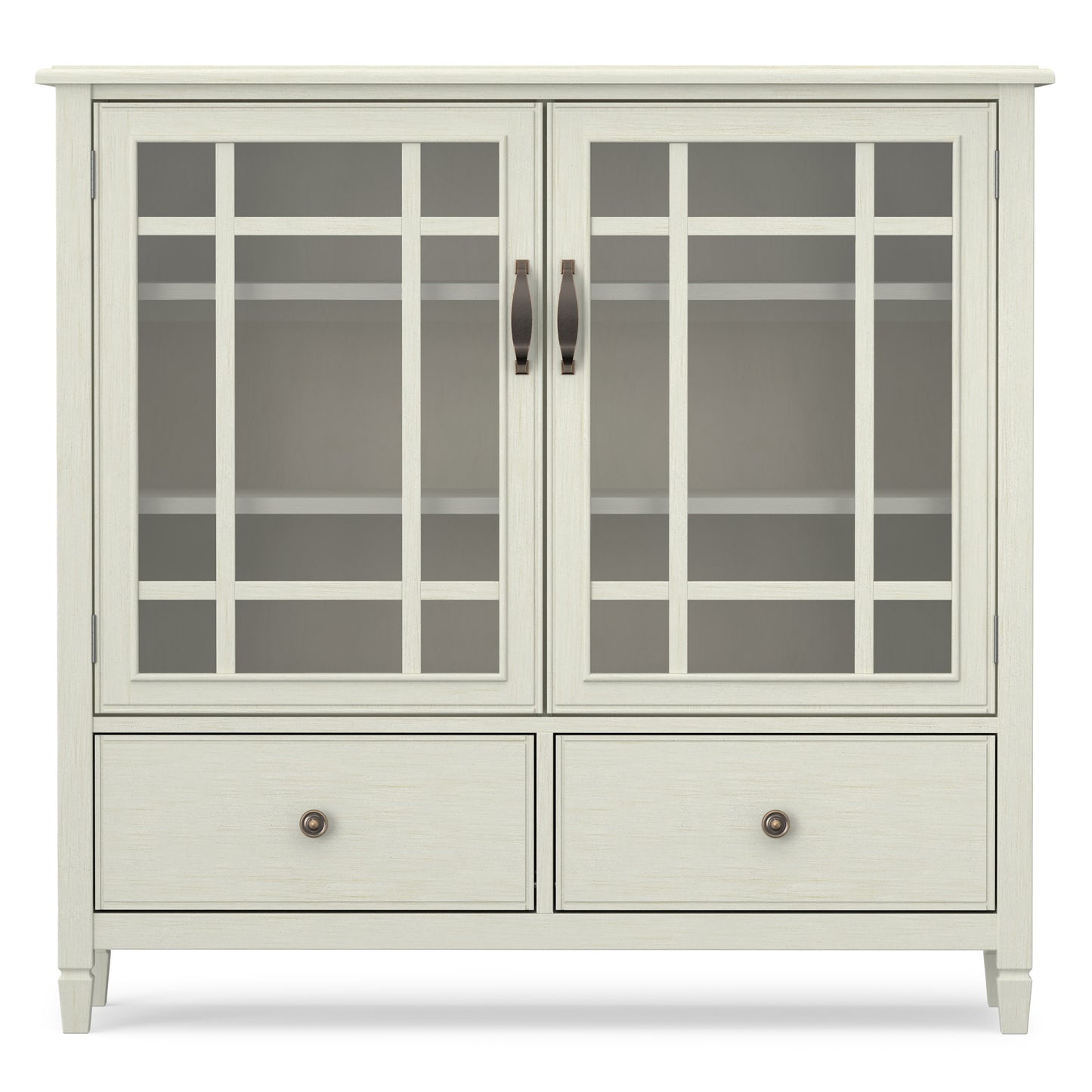 Antique White Solid Wood - Pine | Connaught Tall Storage Cabinet