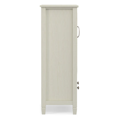 Antique White Solid Wood - Pine | Connaught Tall Storage Cabinet