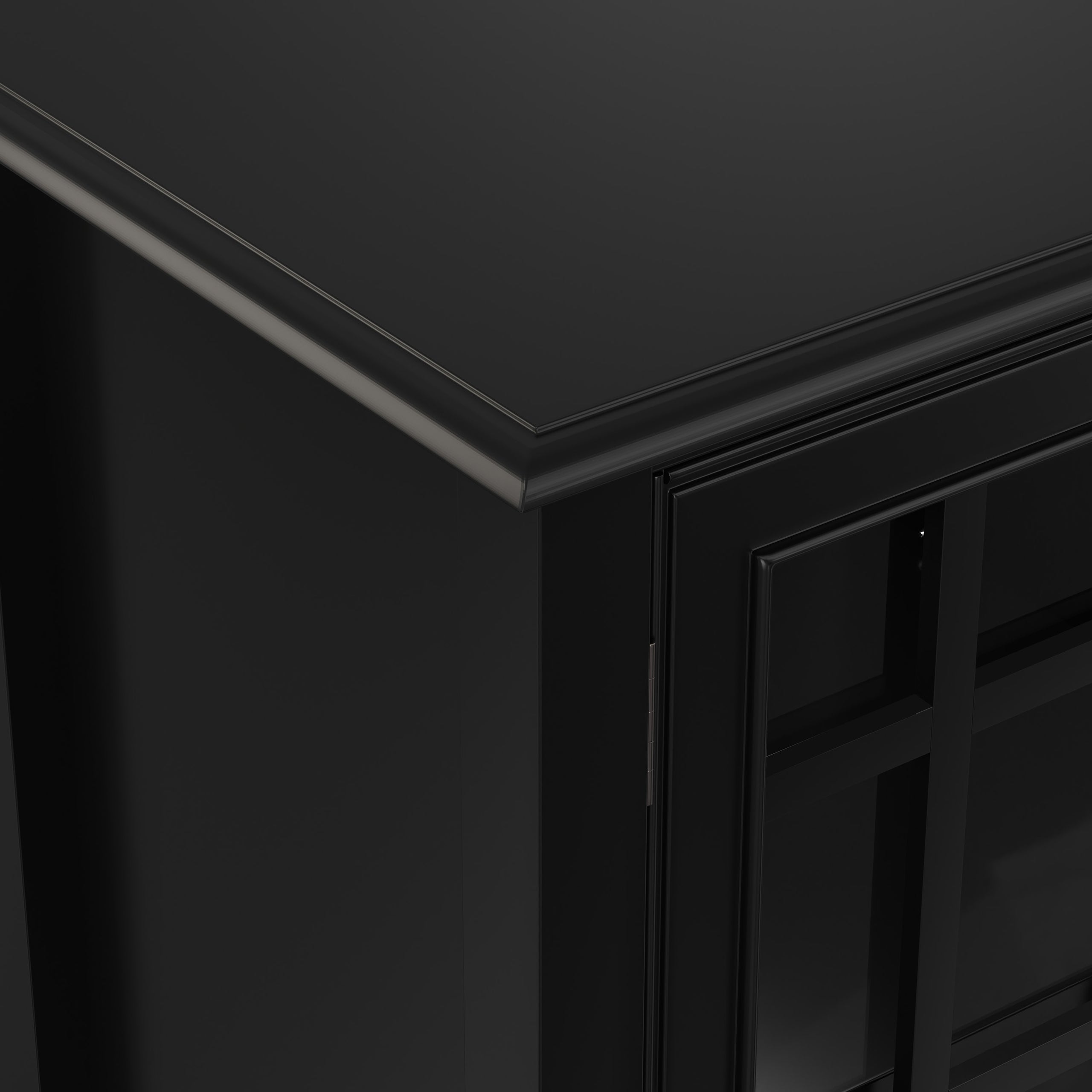 Black | Connaught Wide Storage Cabinet