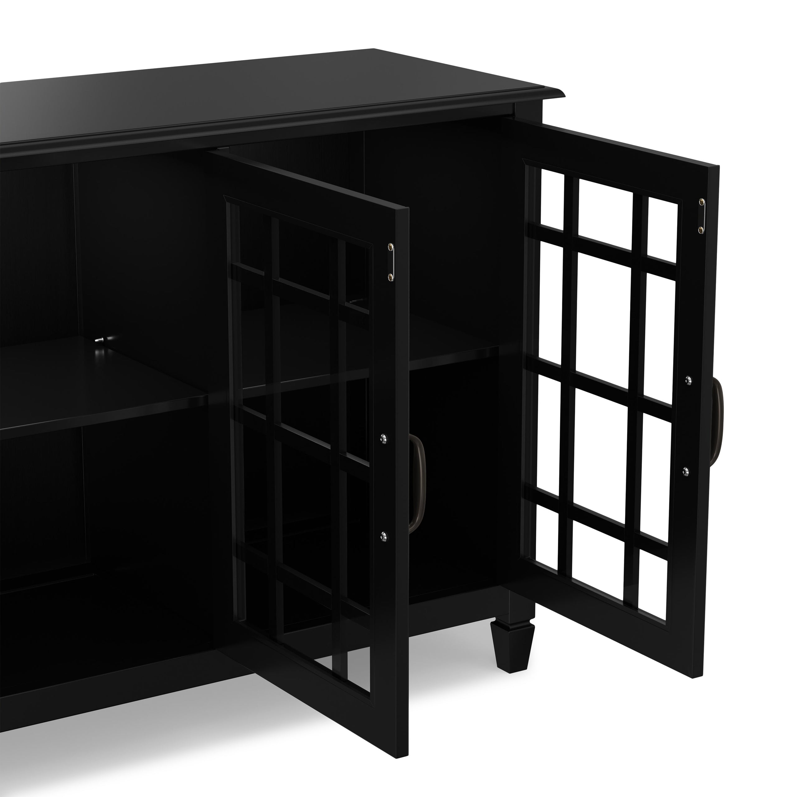 Black | Connaught Wide Storage Cabinet