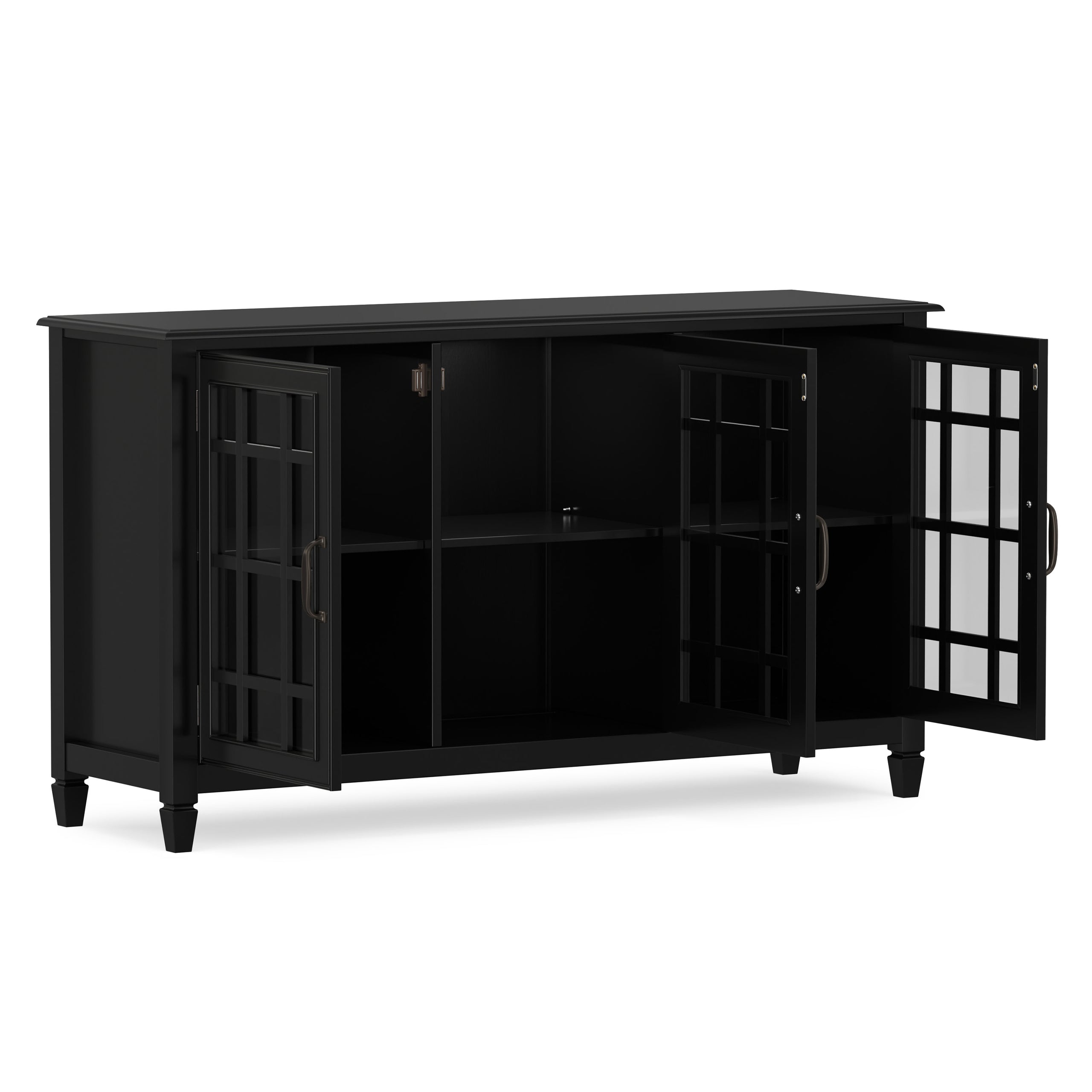 Black | Connaught Wide Storage Cabinet