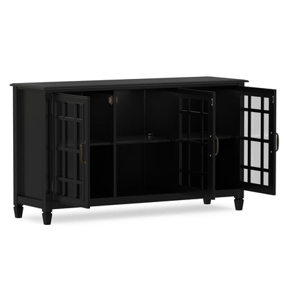 Black | Connaught Wide Storage Cabinet