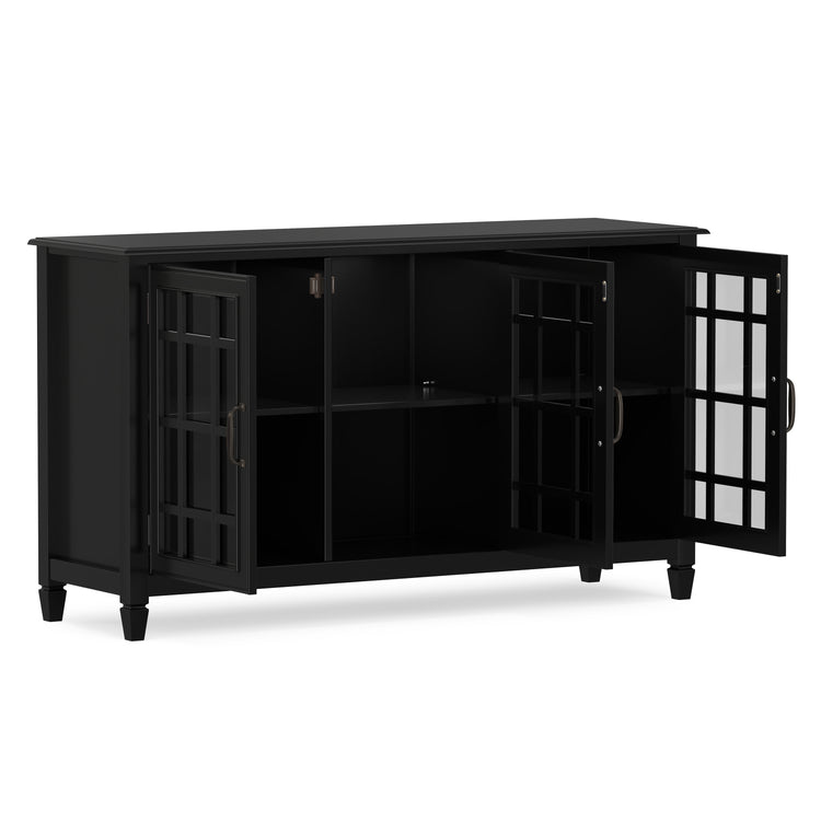 Black | Connaught Wide Storage Cabinet