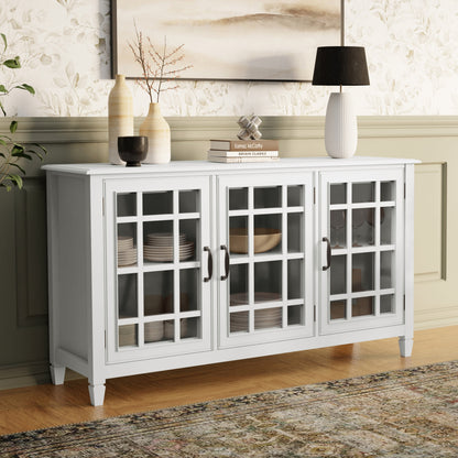 White | Connaught Wide Storage Cabinet