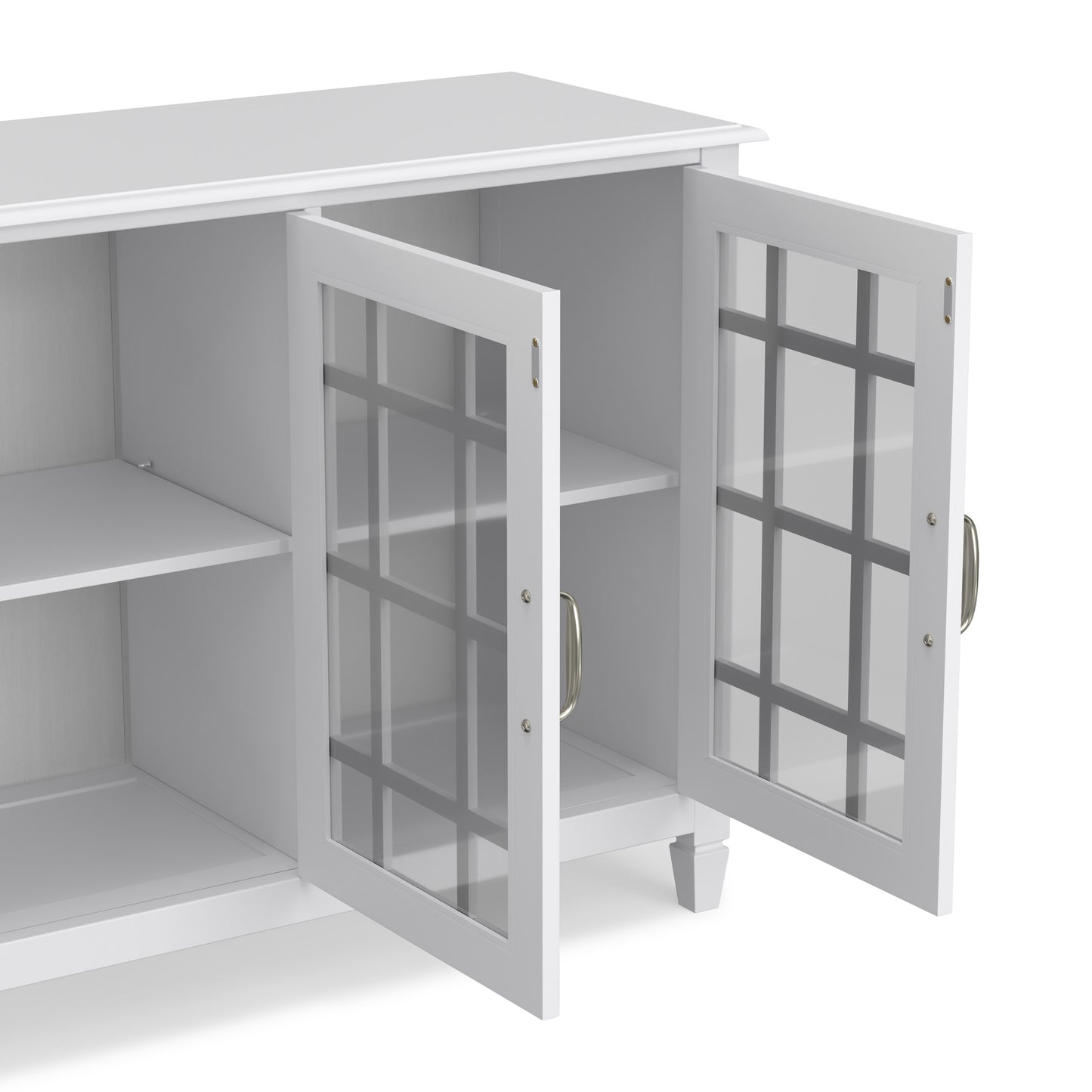 White | Connaught Wide Storage Cabinet
