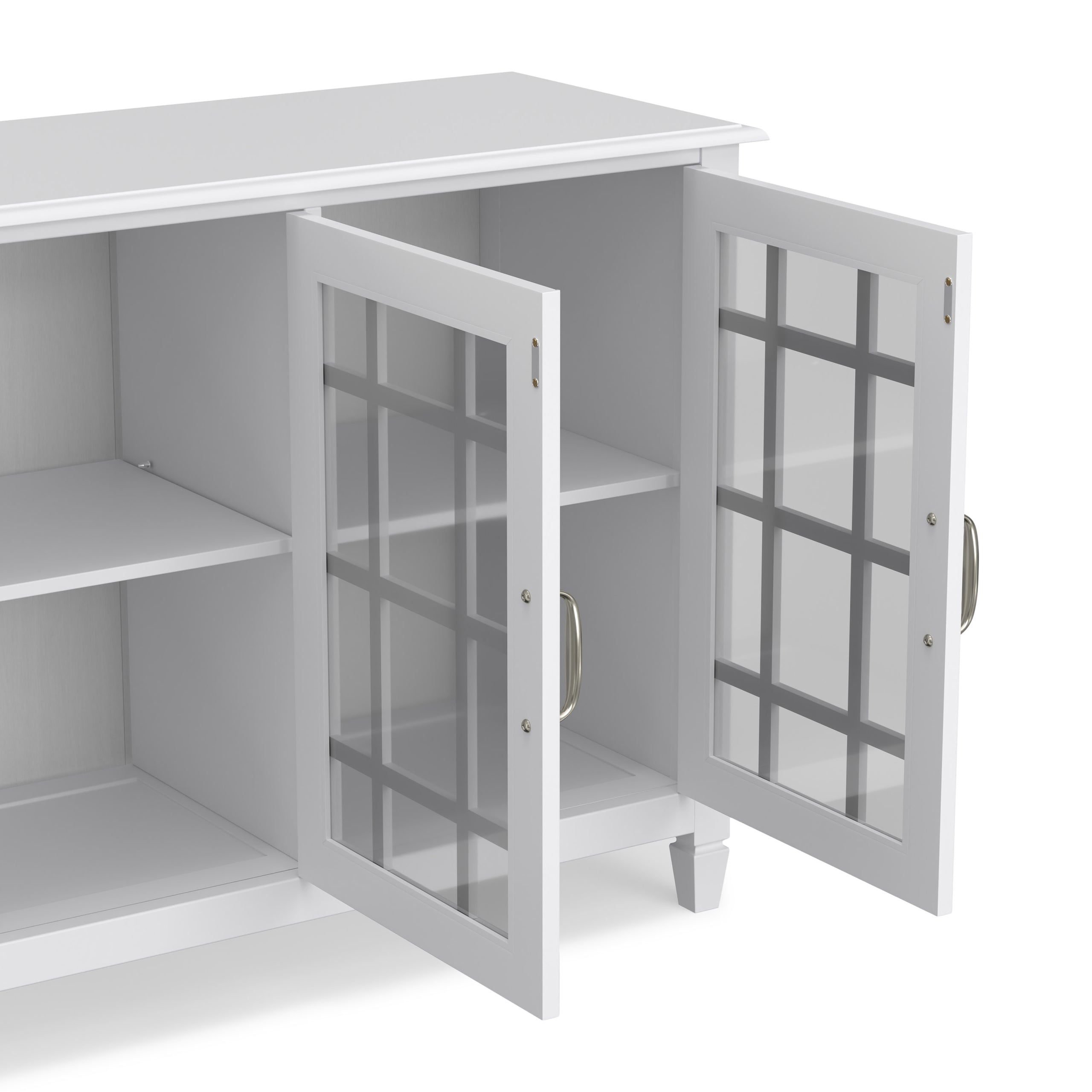 White | Connaught Wide Storage Cabinet