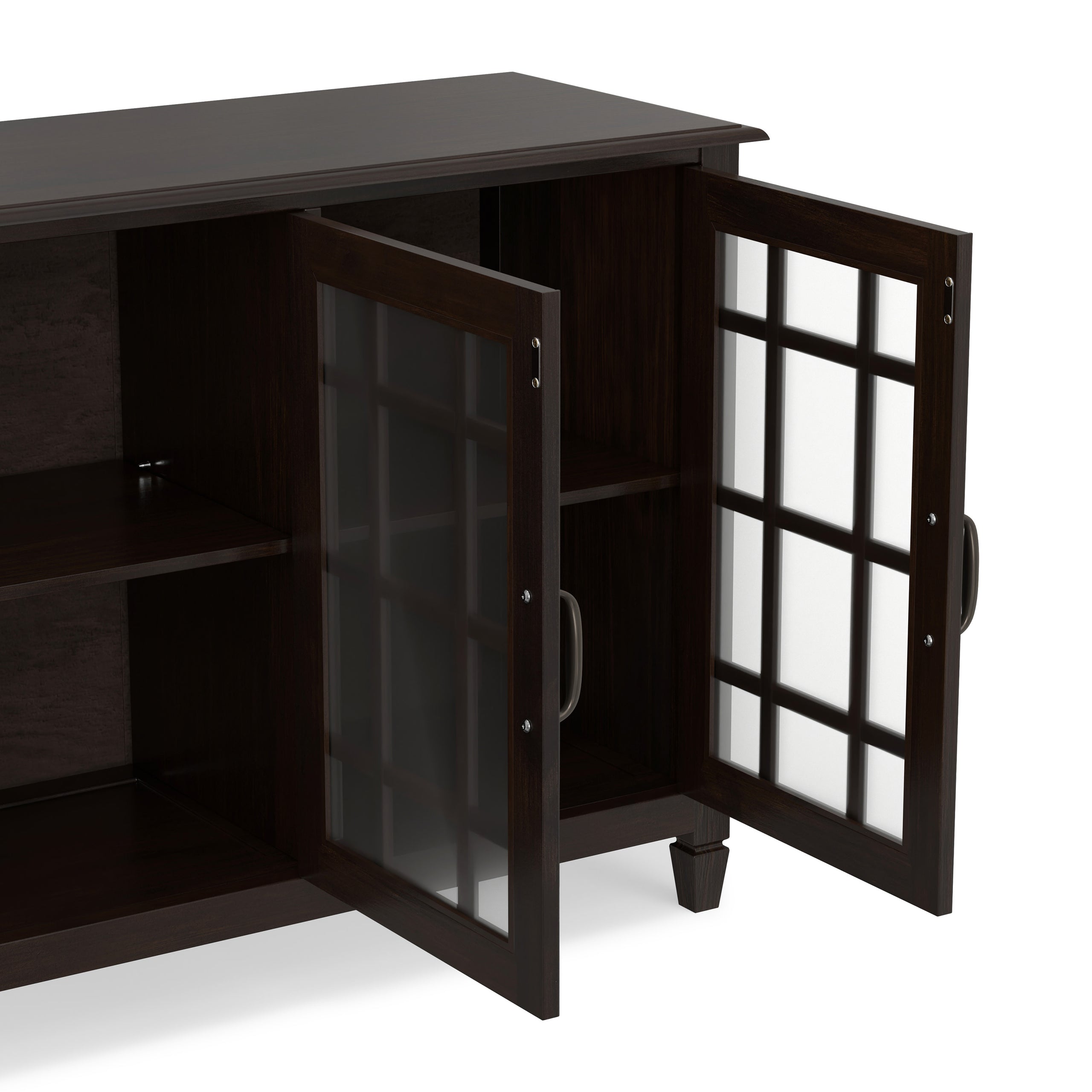 Dark Chestnut Brown | Connaught Wide Storage Cabinet