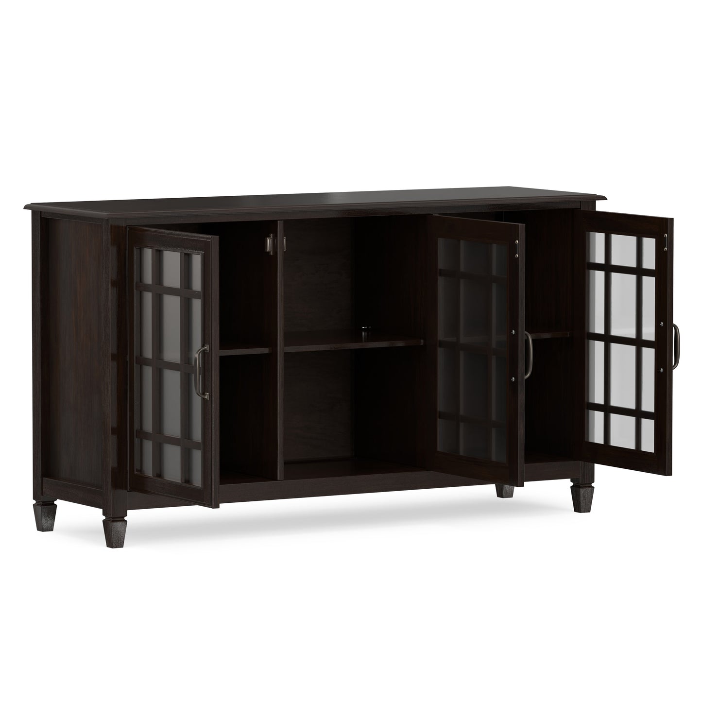 Dark Chestnut Brown | Connaught Wide Storage Cabinet