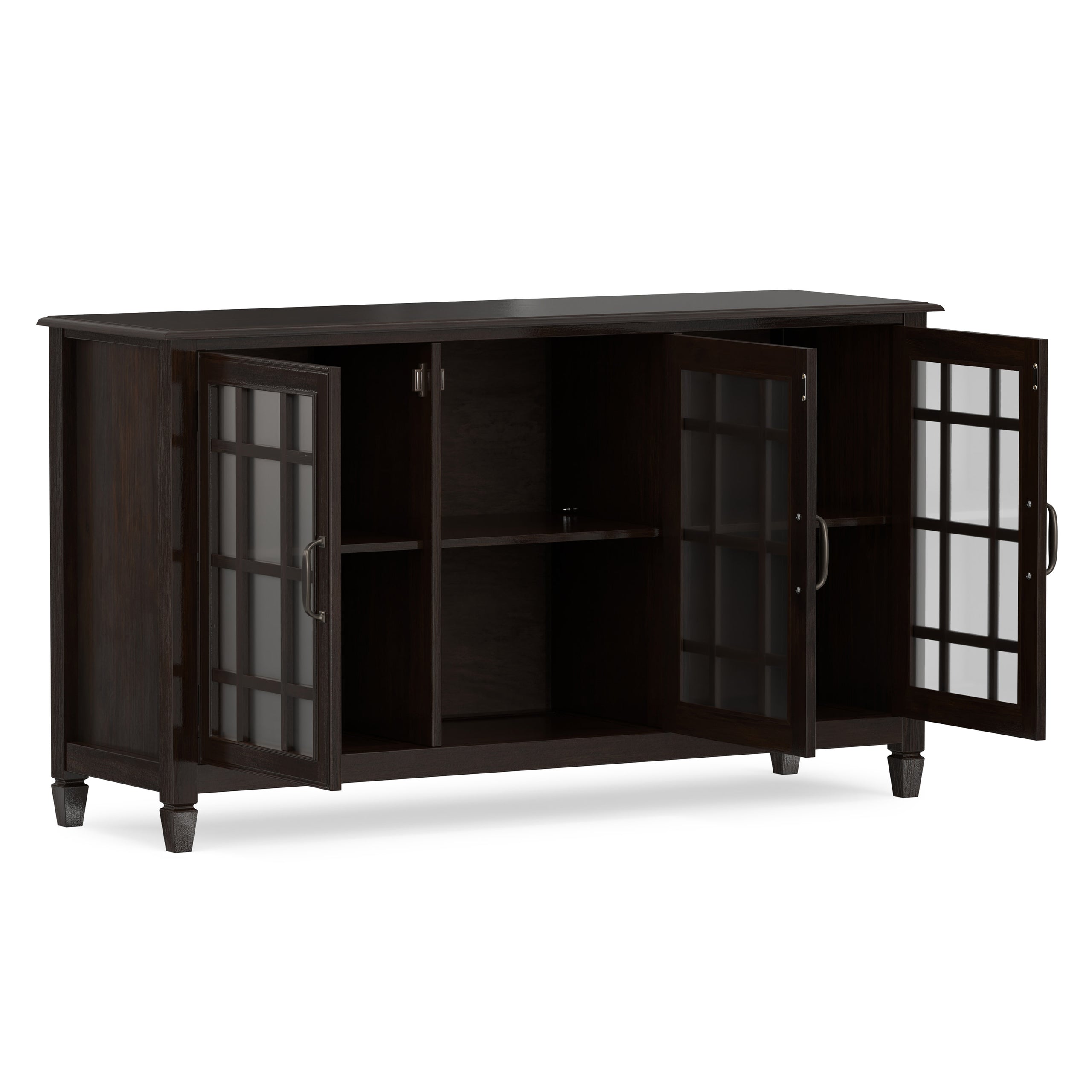 Dark Chestnut Brown | Connaught Wide Storage Cabinet