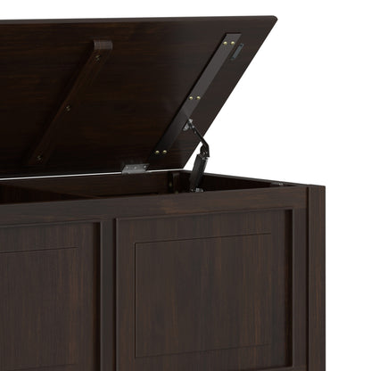 Dark Chestnut Brown | Connaught 63 inch Large Storage Bench Trunk