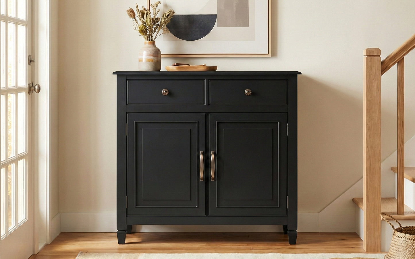 Black | Connaught Entryway Storage Cabinet