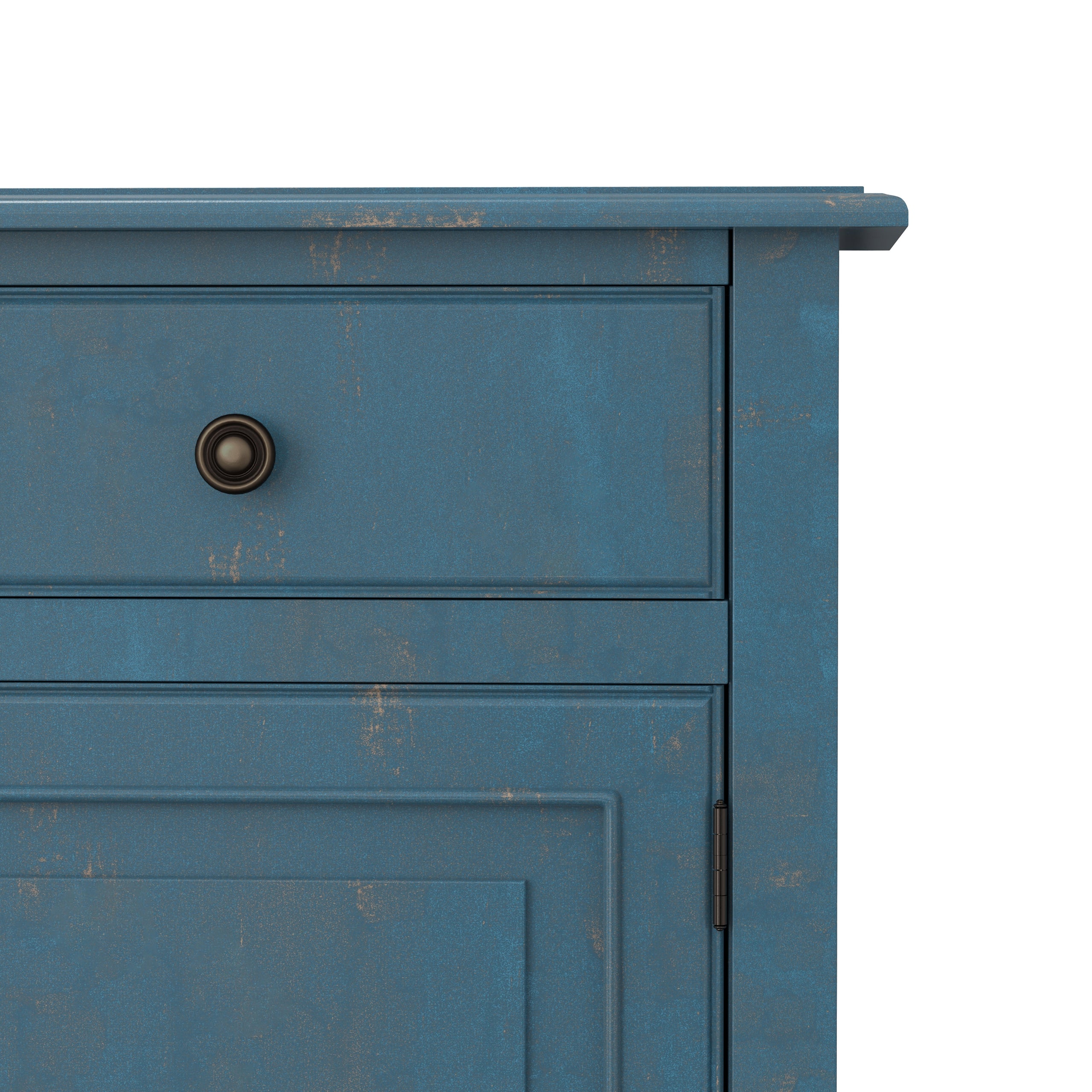 Distressed Coastal Blue | Connaught Entryway Storage Cabinet