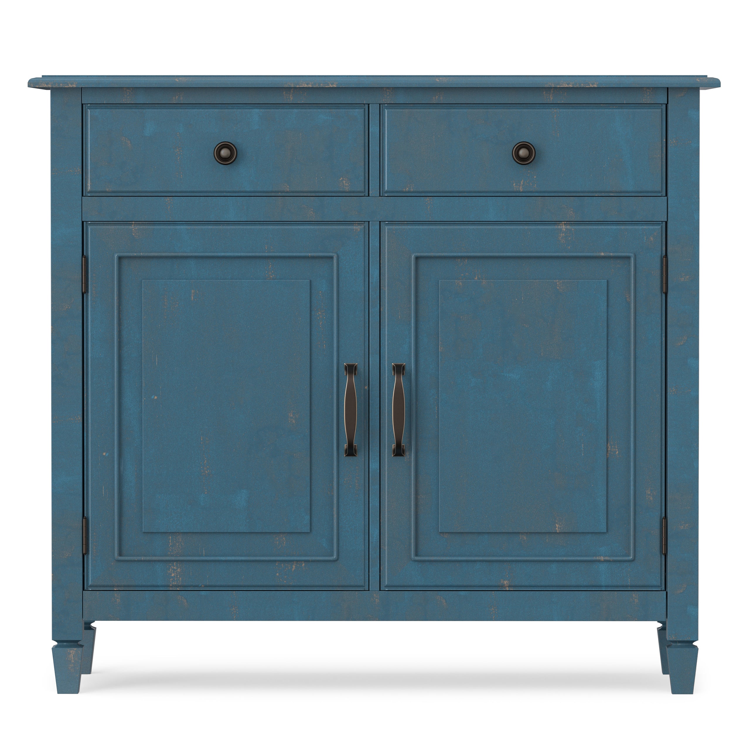 Distressed Coastal Blue | Connaught Entryway Storage Cabinet