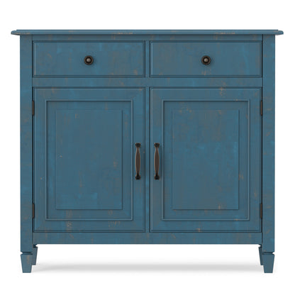 Distressed Coastal Blue | Connaught Entryway Storage Cabinet
