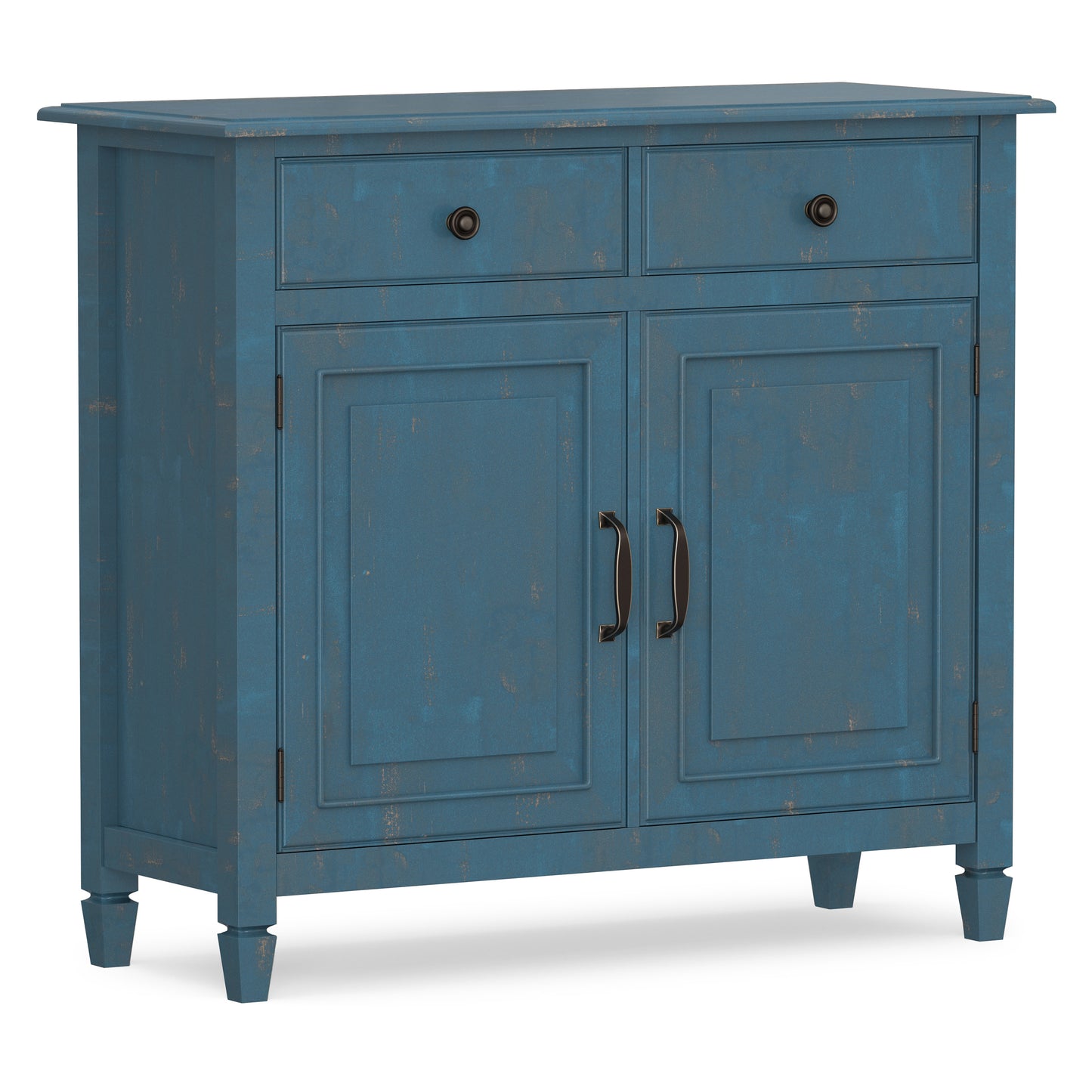 Distressed Coastal Blue | Connaught Entryway Storage Cabinet