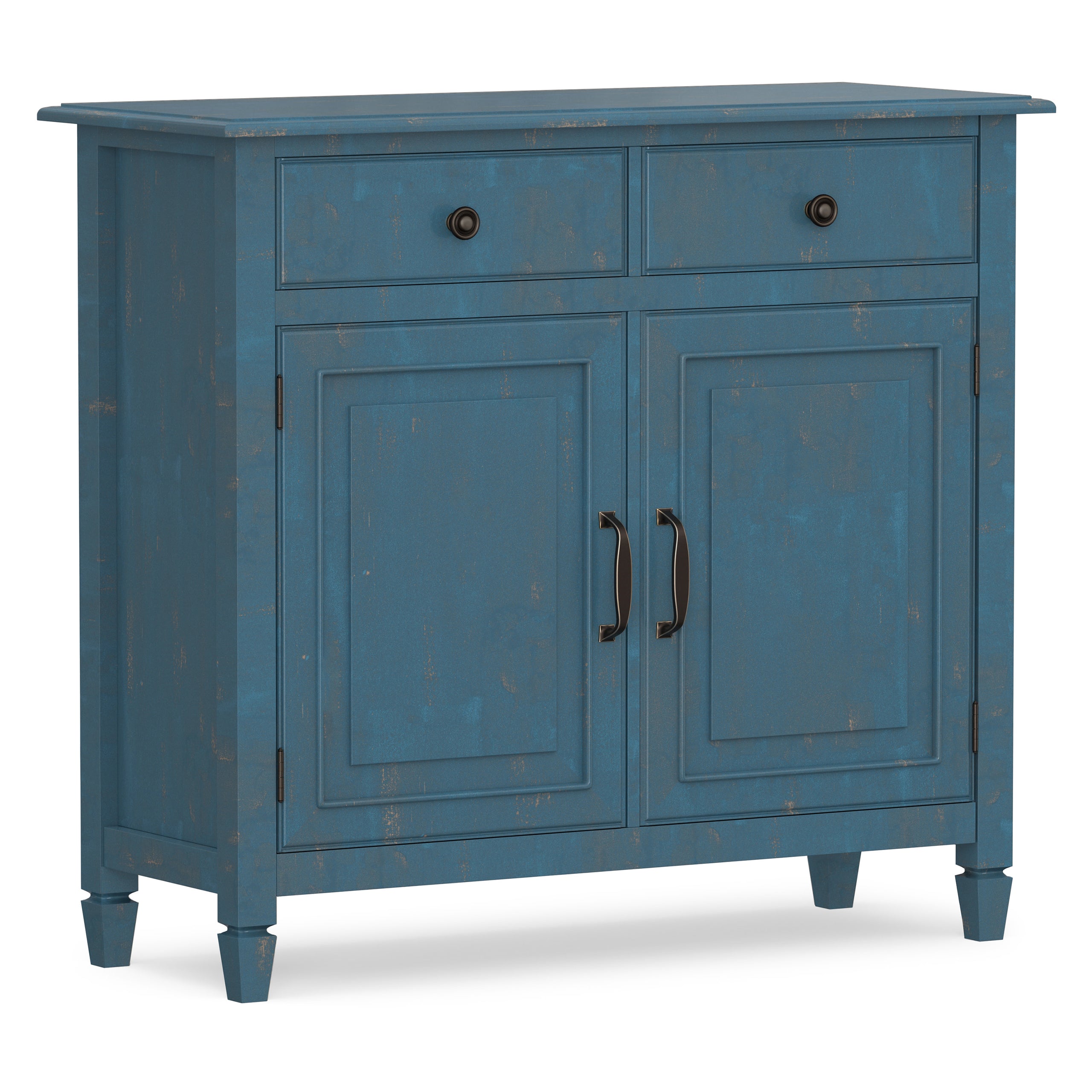 Distressed Coastal Blue | Connaught Entryway Storage Cabinet