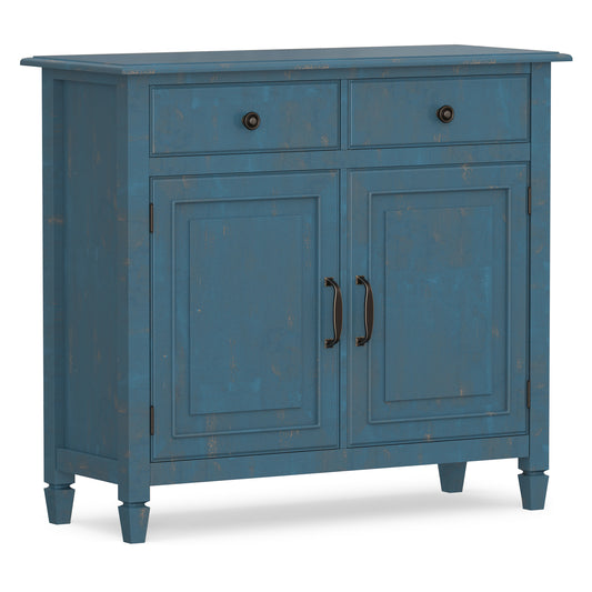 Distressed Coastal Blue | Connaught Entryway Storage Cabinet