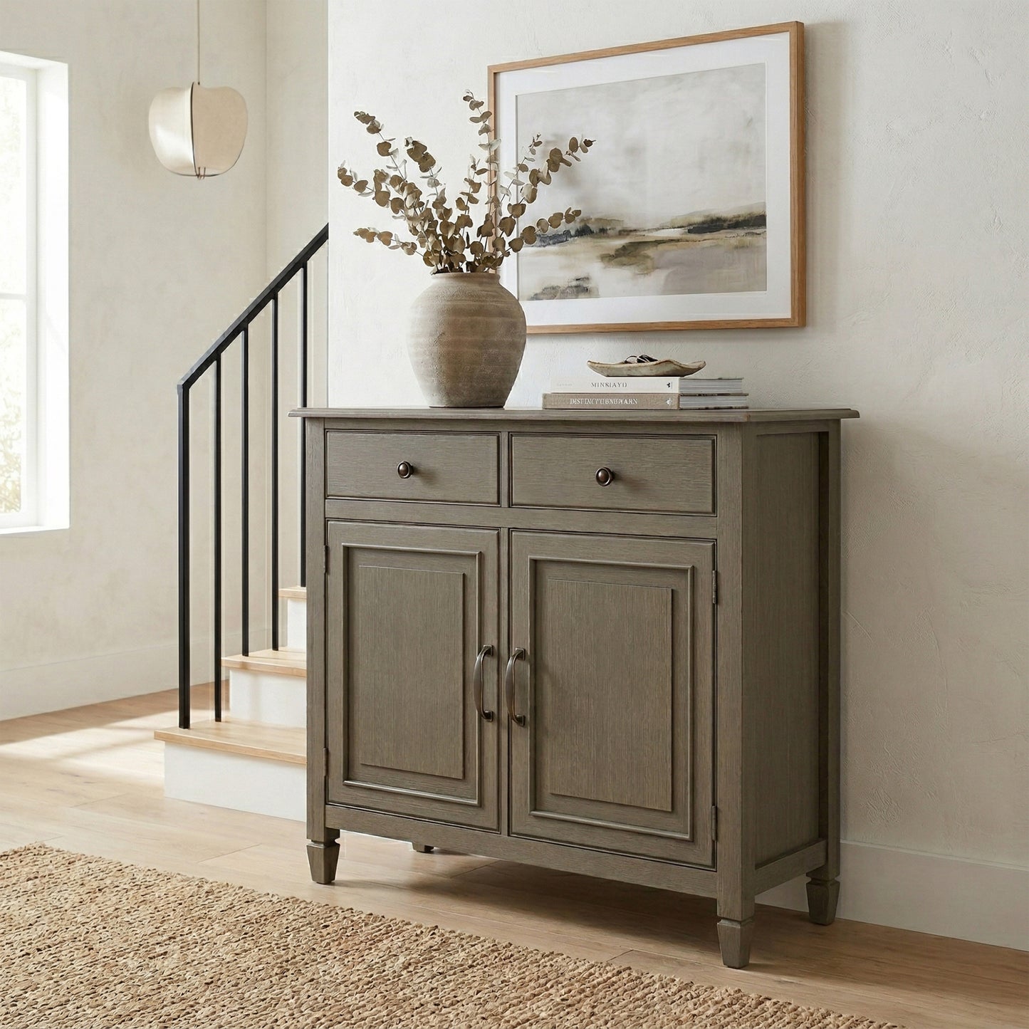 Farmhouse Grey | Connaught Entryway Storage Cabinet