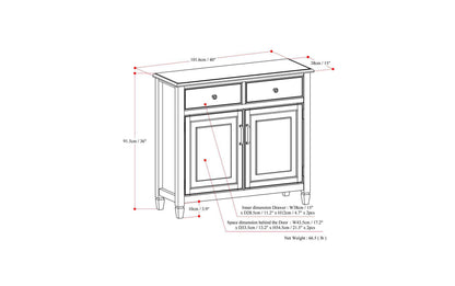 Black | Connaught Entryway Storage Cabinet