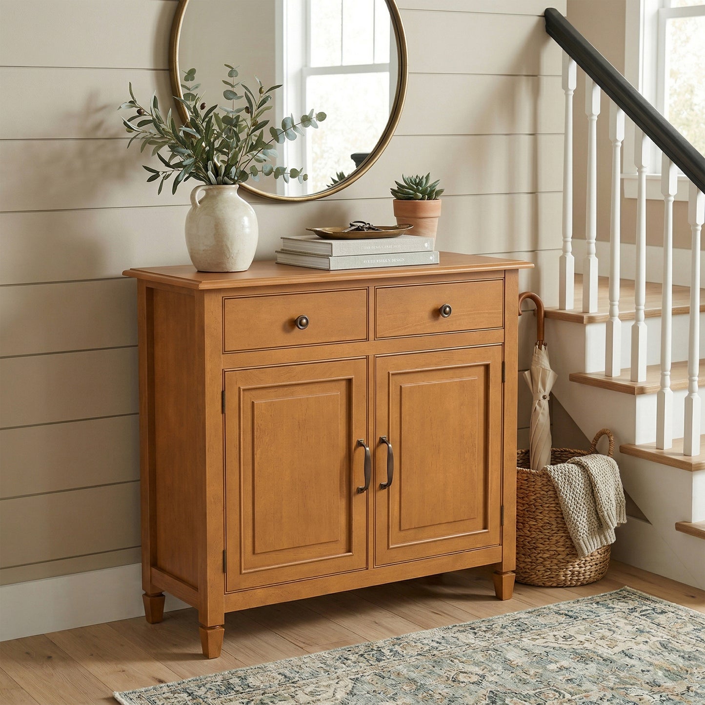 Light Golden Brown | Connaught Entryway Storage Cabinet