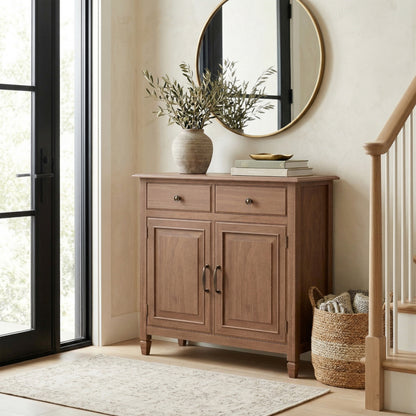 Medium Saddle Brown | Connaught Entryway Storage Cabinet