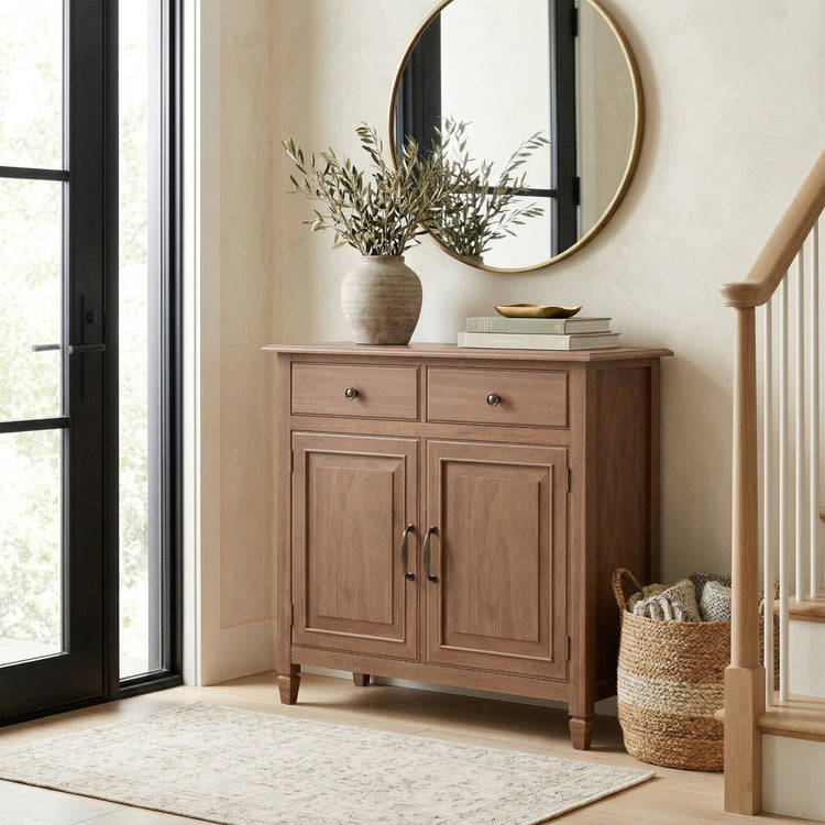 Medium Saddle Brown | Connaught Entryway Storage Cabinet