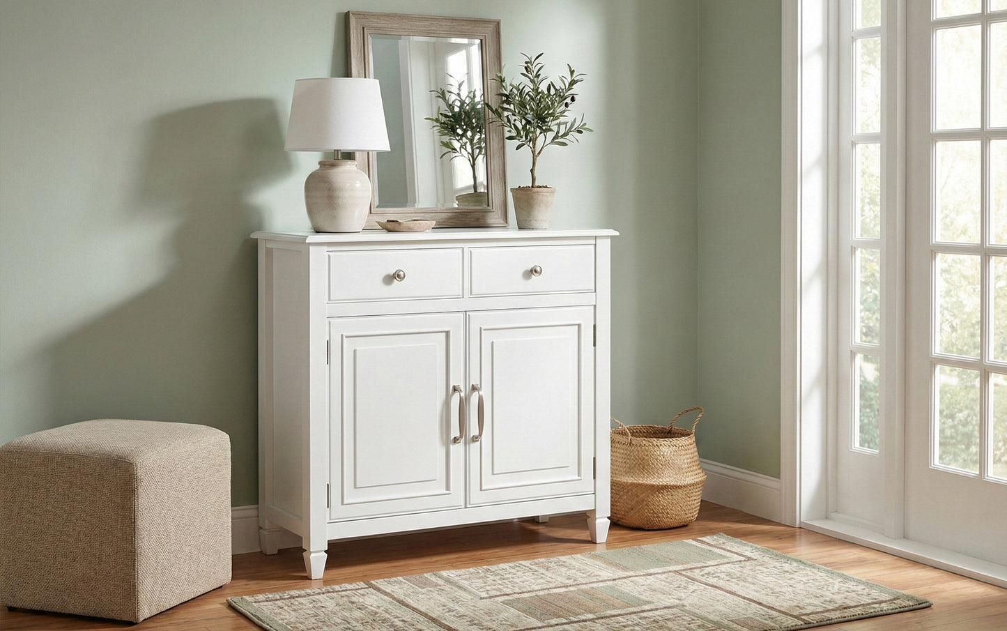 White | Connaught Entryway Storage Cabinet