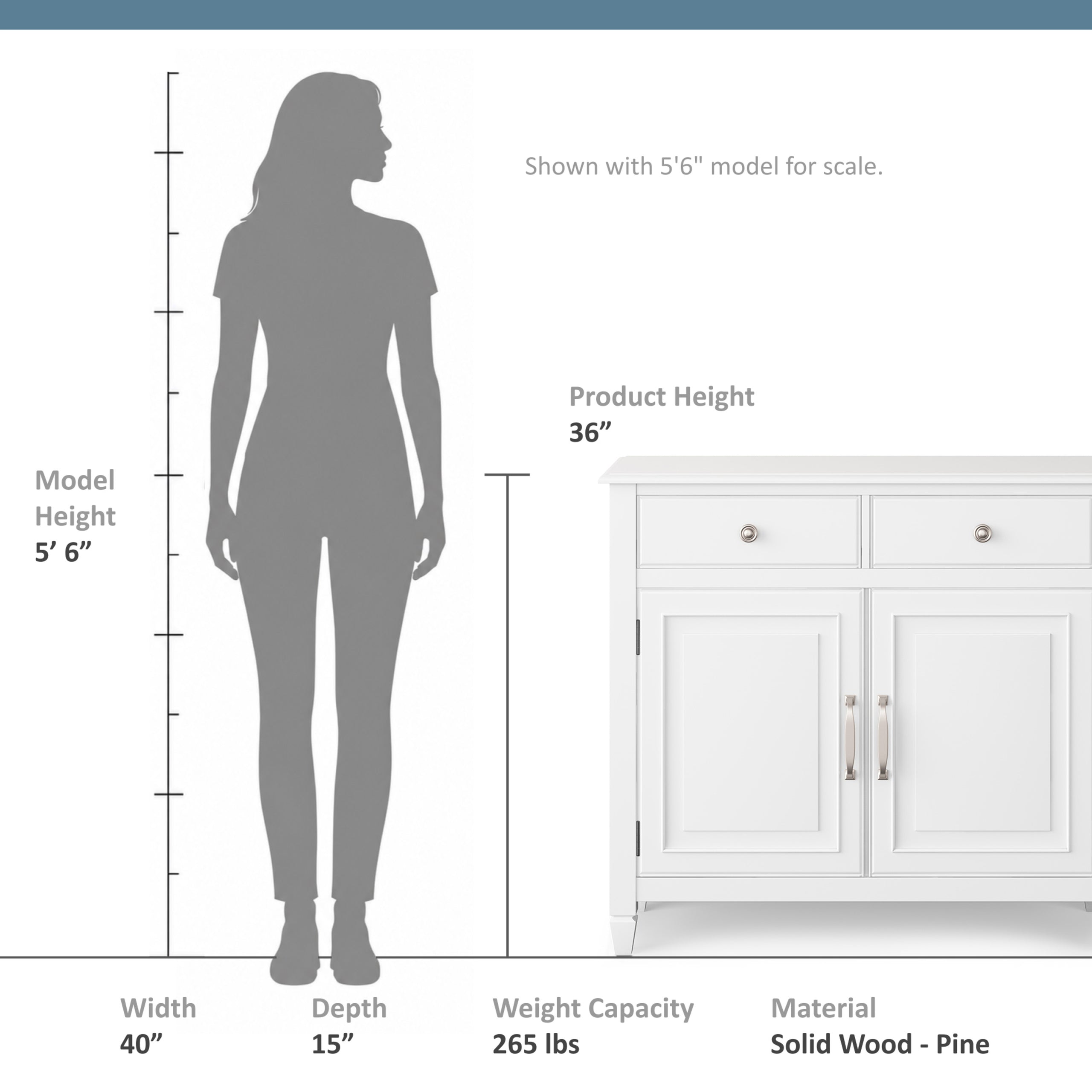 White | Connaught Entryway Storage Cabinet