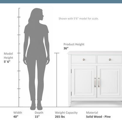White | Connaught Entryway Storage Cabinet
