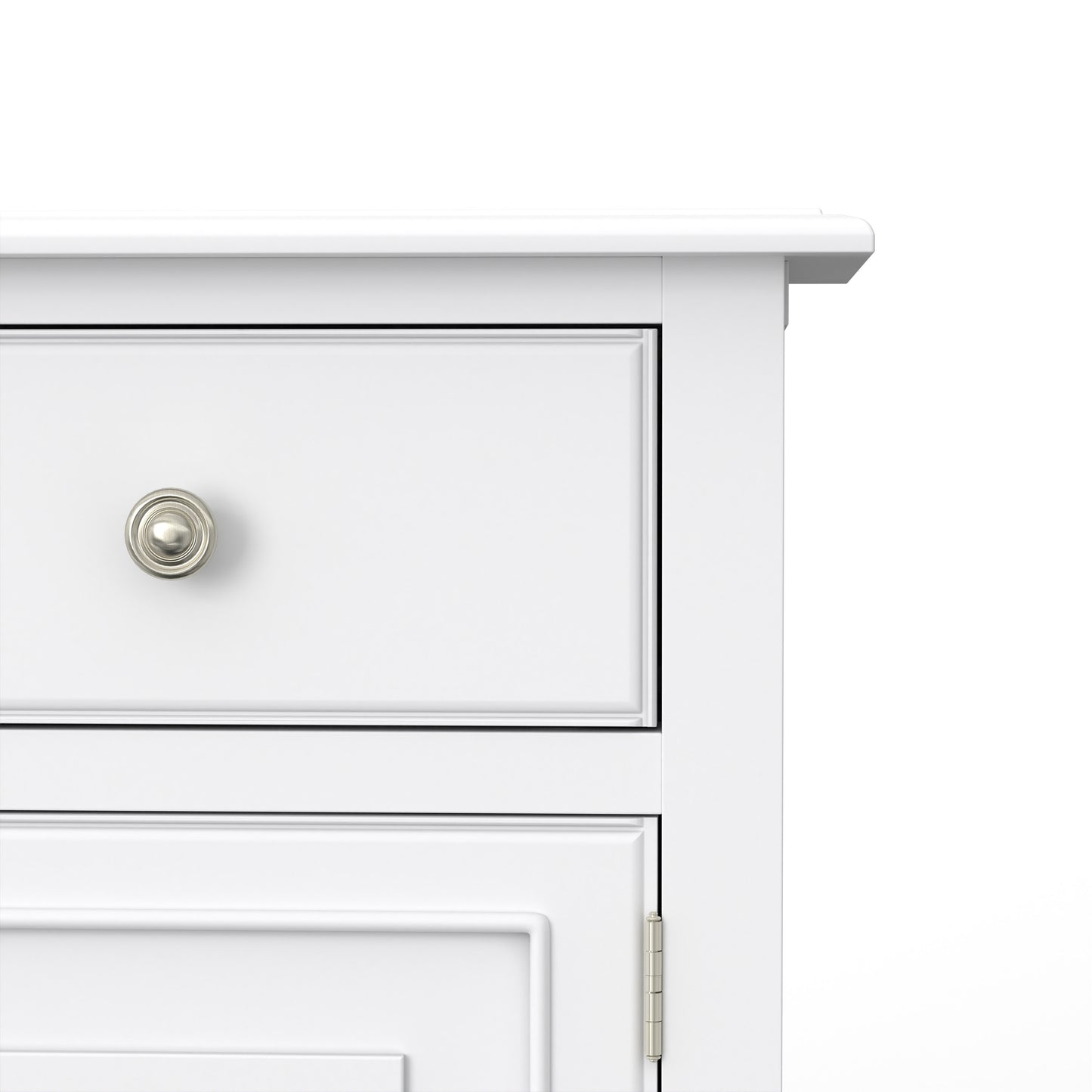 Antique White | Connaught Wide Entryway Storage Cabinet