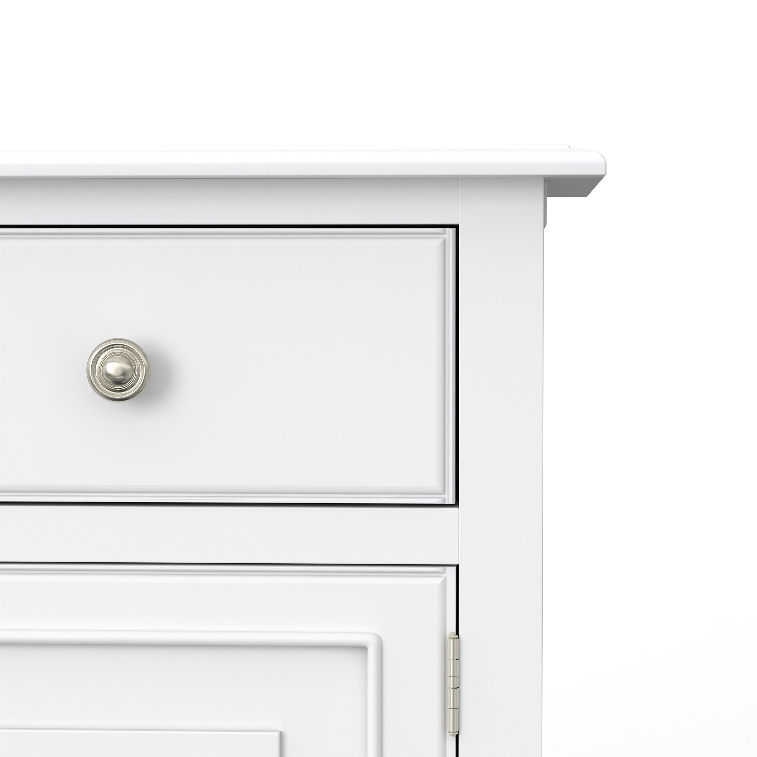 Antique White | Connaught Wide Entryway Storage Cabinet