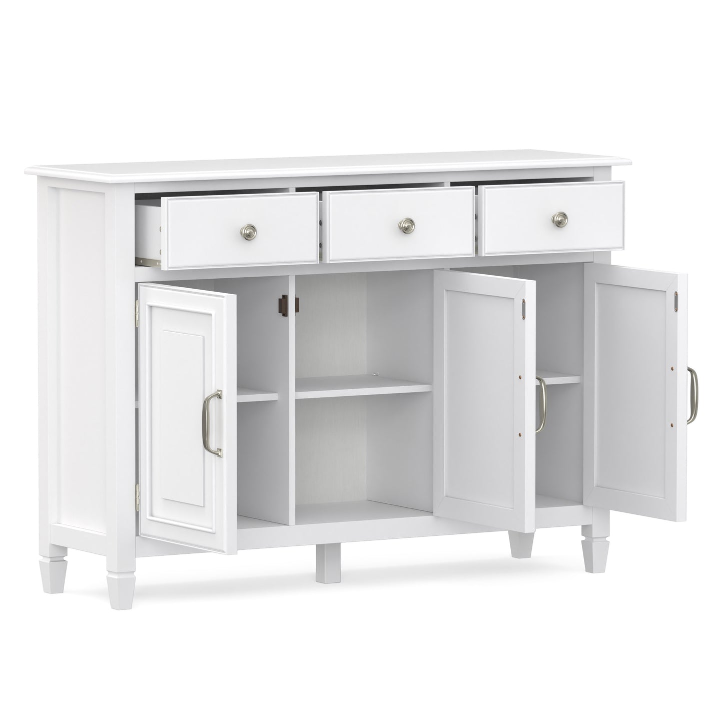 Antique White | Connaught Wide Entryway Storage Cabinet