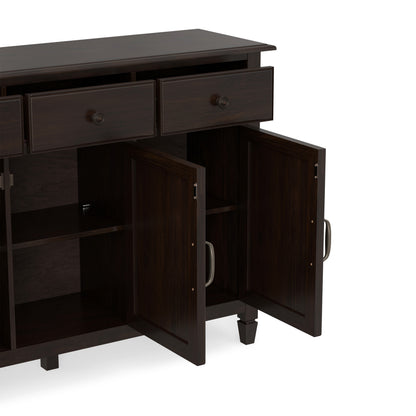 Dark Chestnut Brown | Connaught Wide Entryway Storage Cabinet
