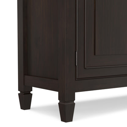 Dark Chestnut Brown | Connaught Wide Entryway Storage Cabinet
