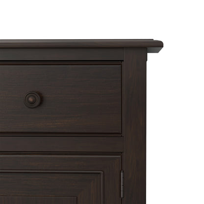 Dark Chestnut Brown | Connaught Wide Entryway Storage Cabinet