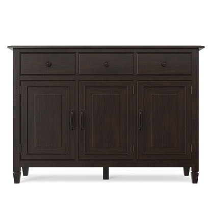 Dark Chestnut Brown | Connaught Wide Entryway Storage Cabinet