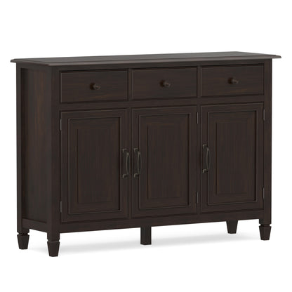 Dark Chestnut Brown | Connaught Wide Entryway Storage Cabinet