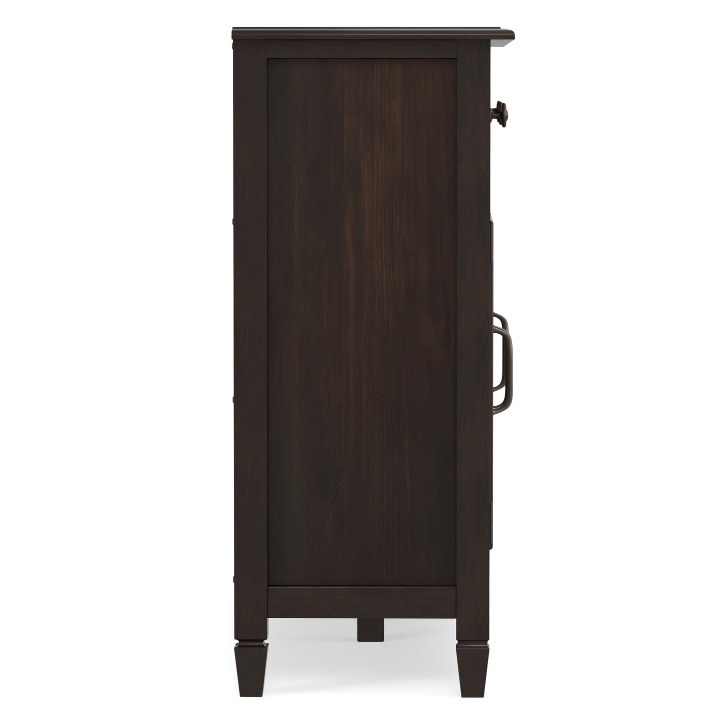 Dark Chestnut Brown | Connaught Wide Entryway Storage Cabinet