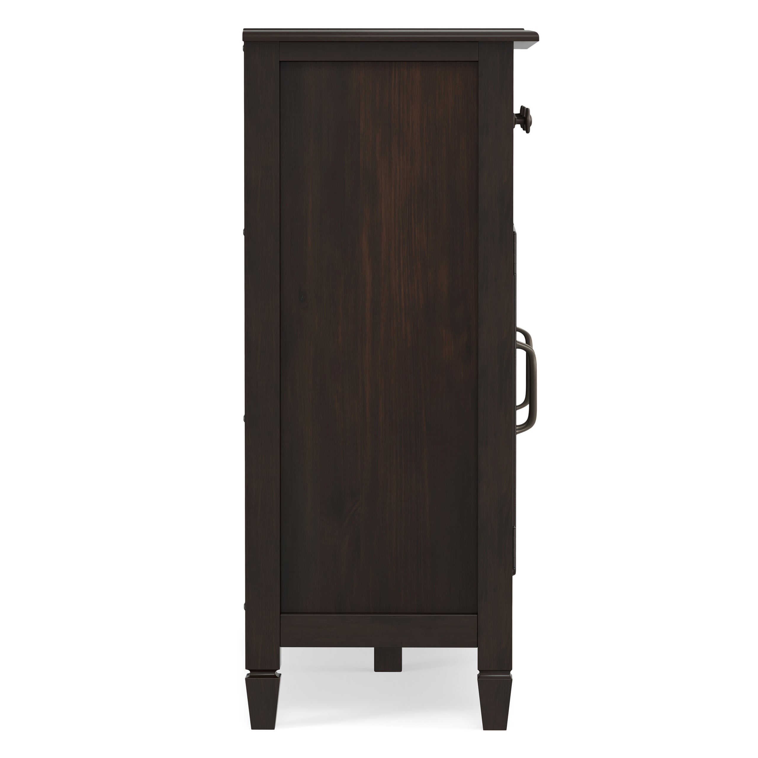 Dark Chestnut Brown | Connaught Wide Entryway Storage Cabinet