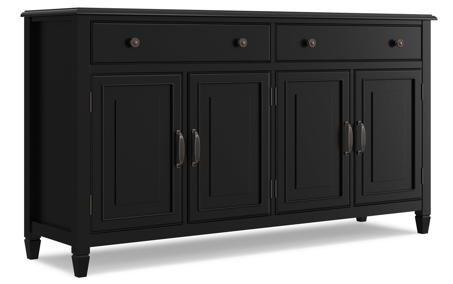 Black | Connaught Large Sideboard Buffet Storage Cabinet