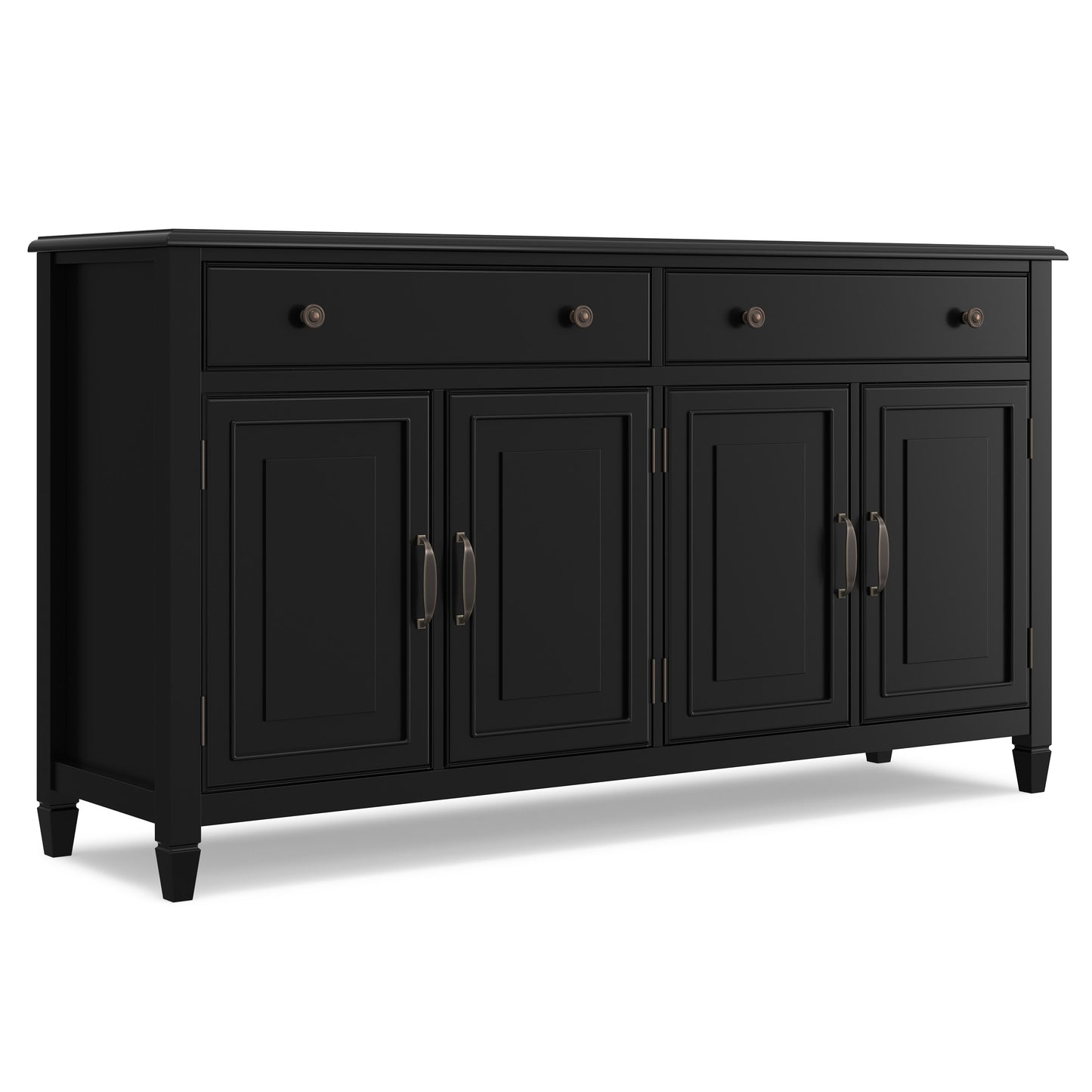 Black | Connaught Large Sideboard Buffet Storage Cabinet