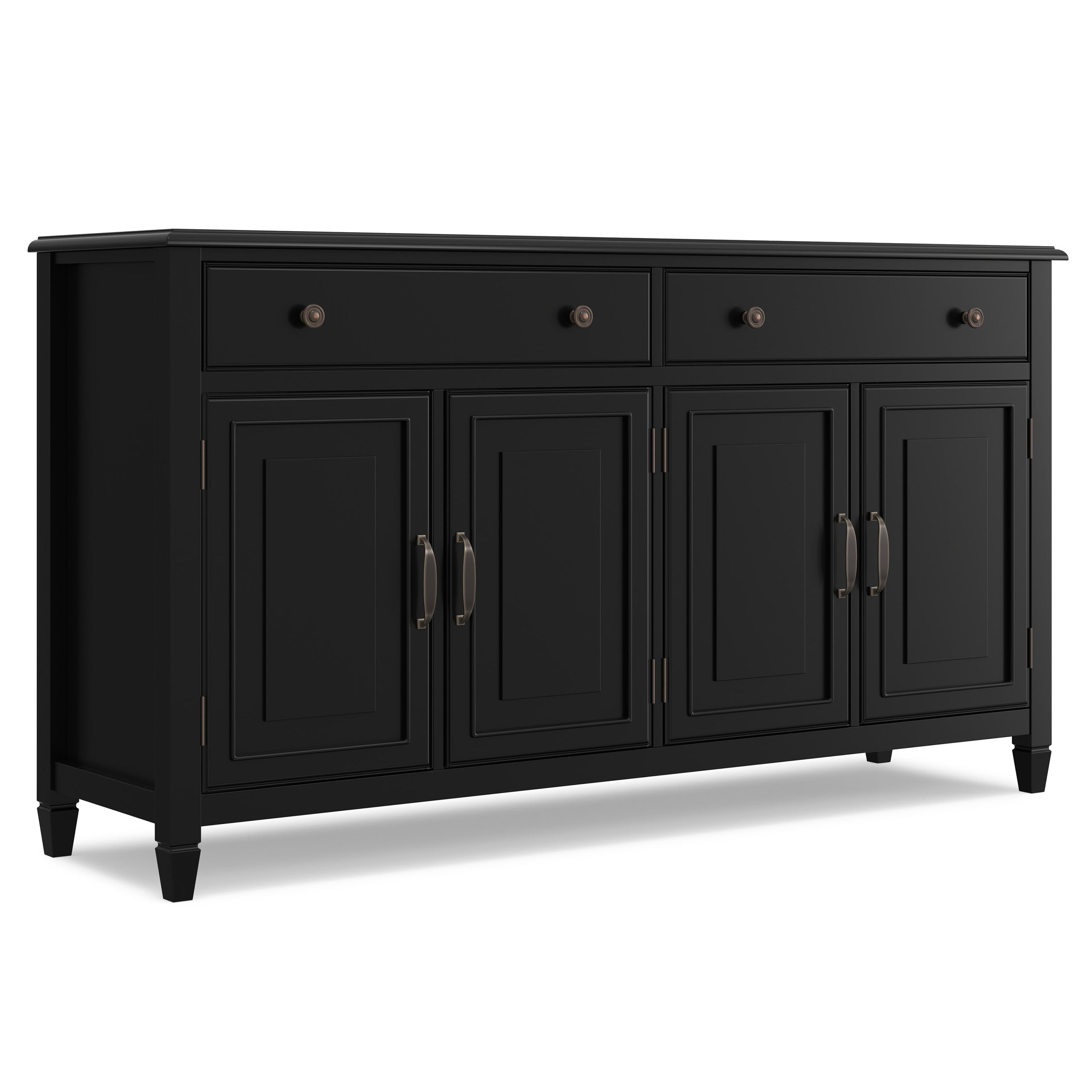 Black | Connaught Large Sideboard Buffet Storage Cabinet