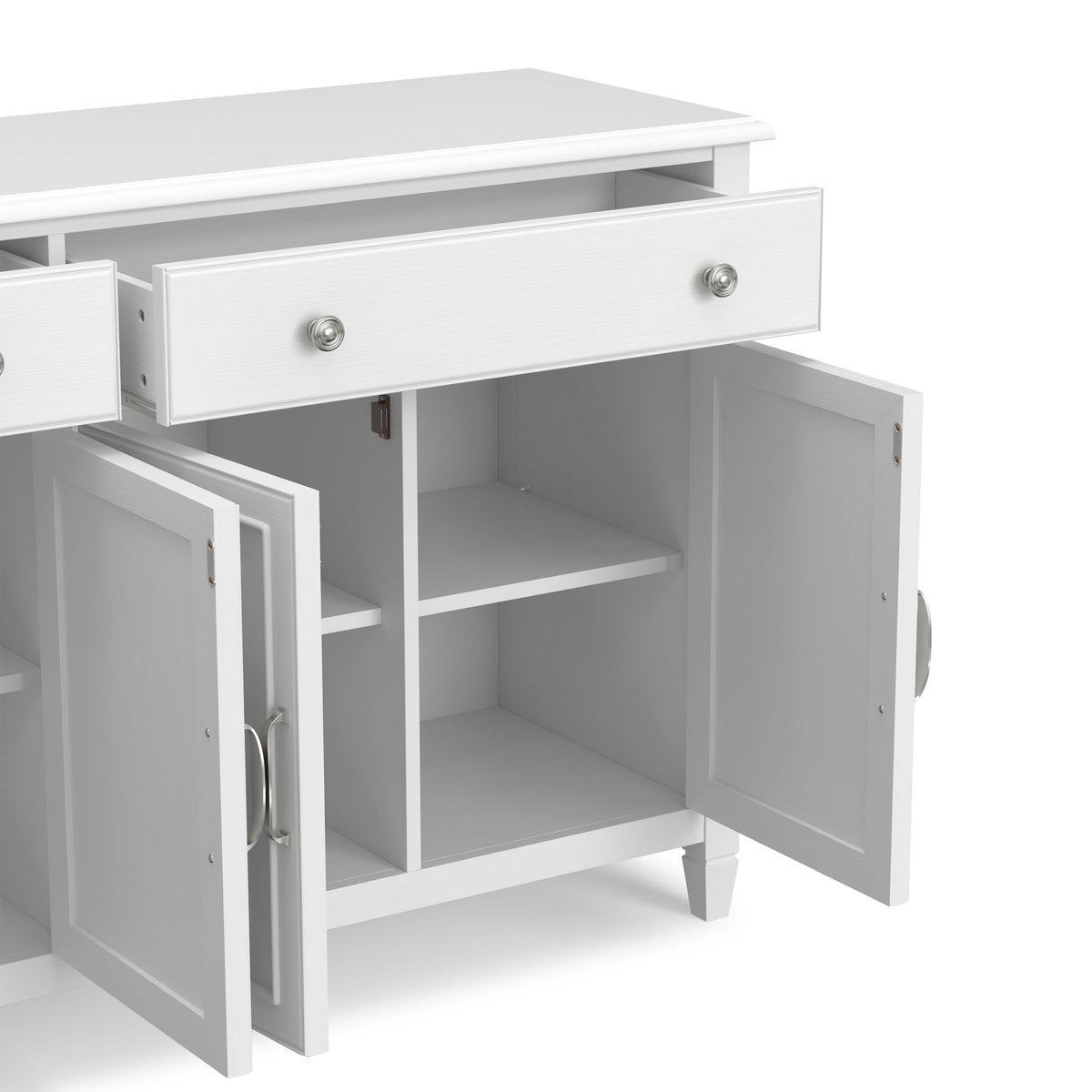 White | Connaught Large Sideboard Buffet Storage Cabinet