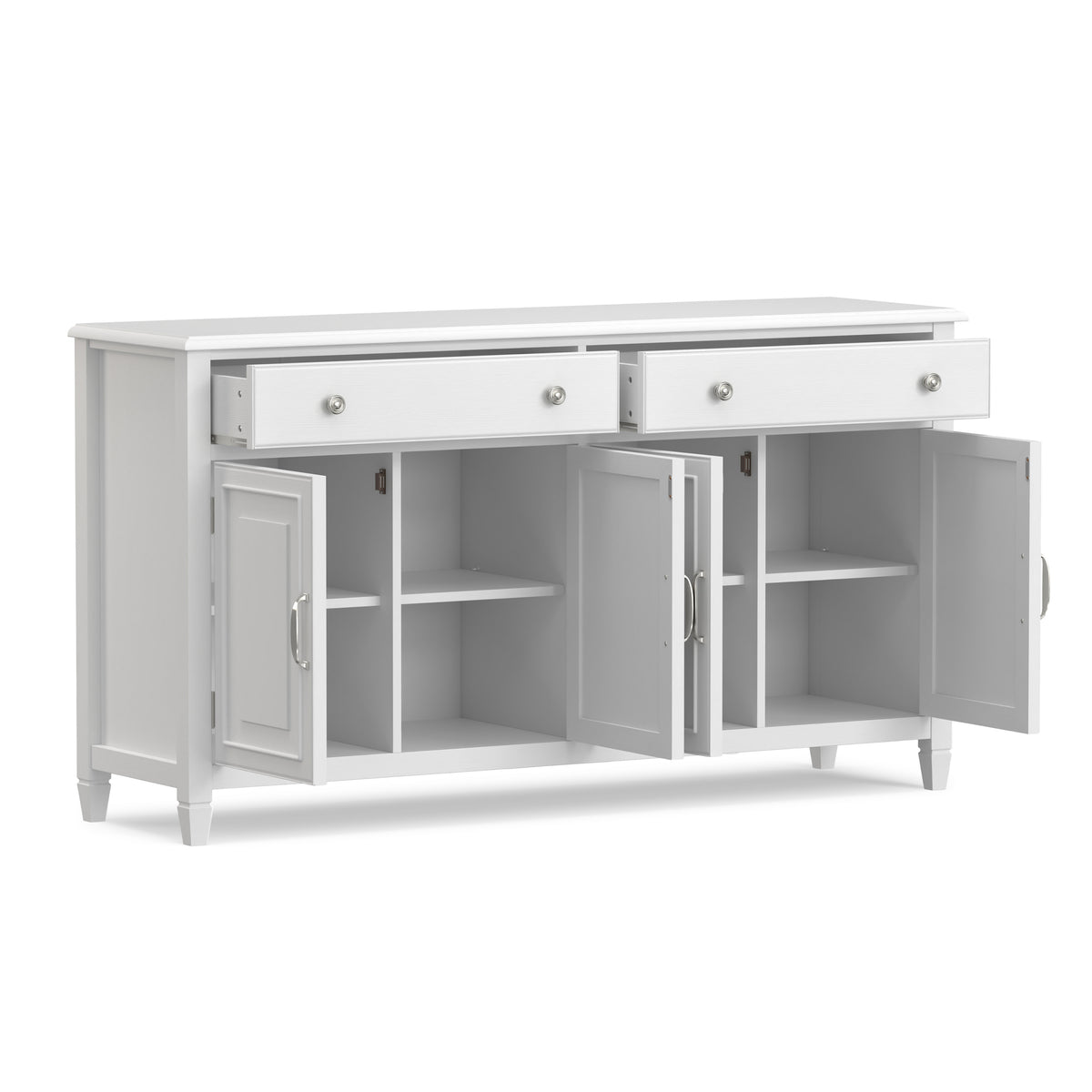 White | Connaught Large Sideboard Buffet Storage Cabinet