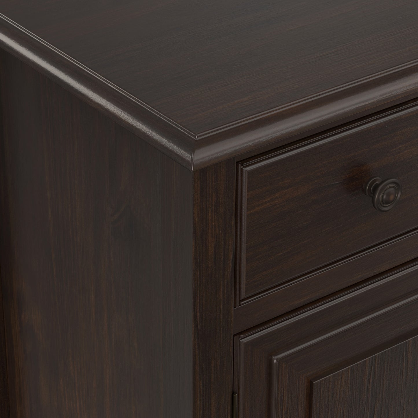 Dark Chestnut Brown | Connaught Large Sideboard Buffet Storage Cabinet