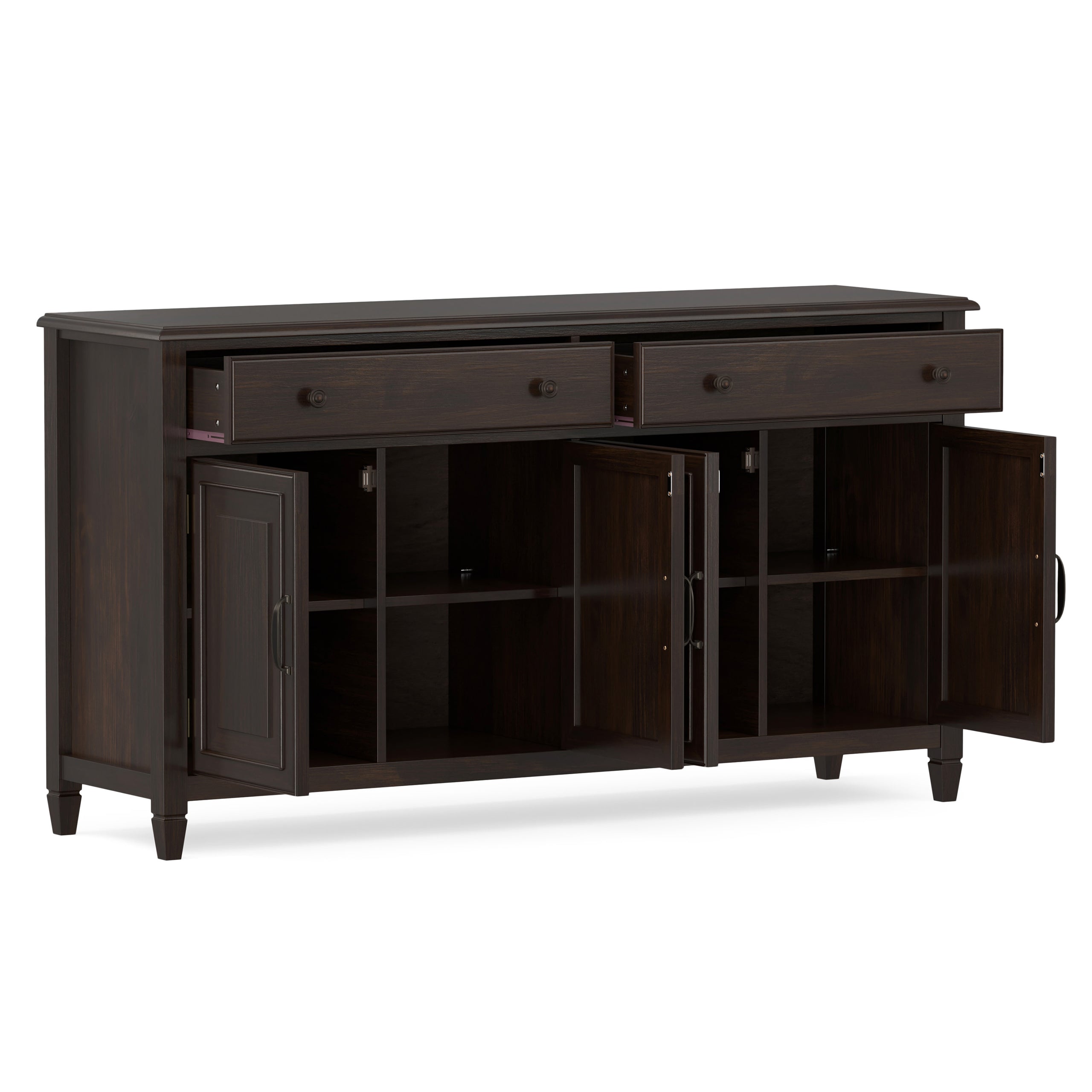 Dark Chestnut Brown | Connaught Large Sideboard Buffet Storage Cabinet
